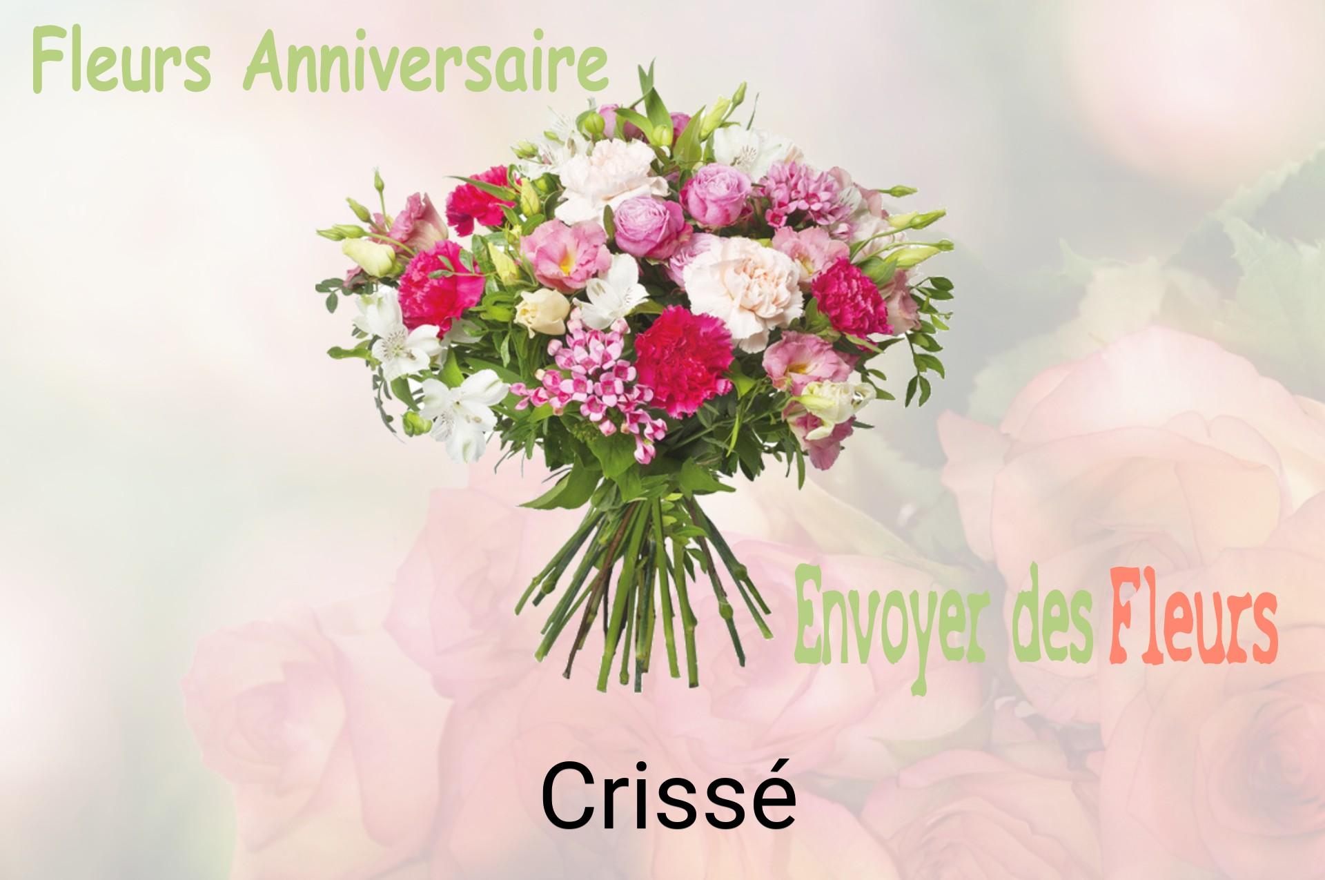 Bouquet de fleurs d’anniversaire livré à Crissé
